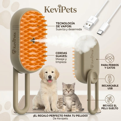 Cepillo Vaporizador KeviPets