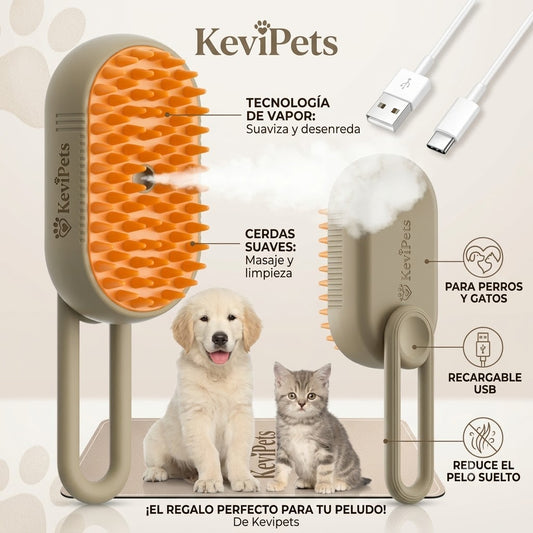 Cepillo Vaporizador KeviPets