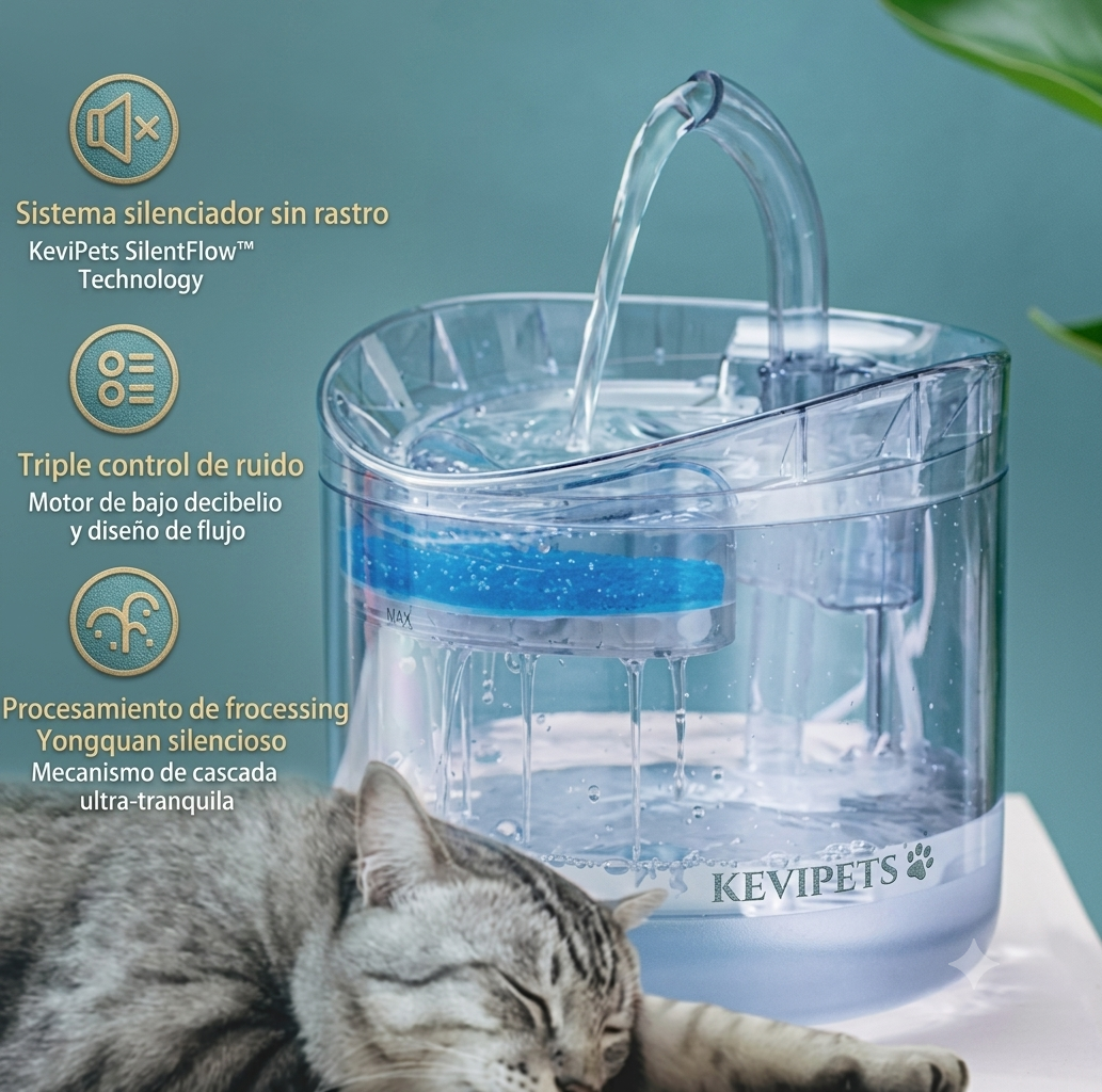 Fuente de Agua con Sensor KeviPets